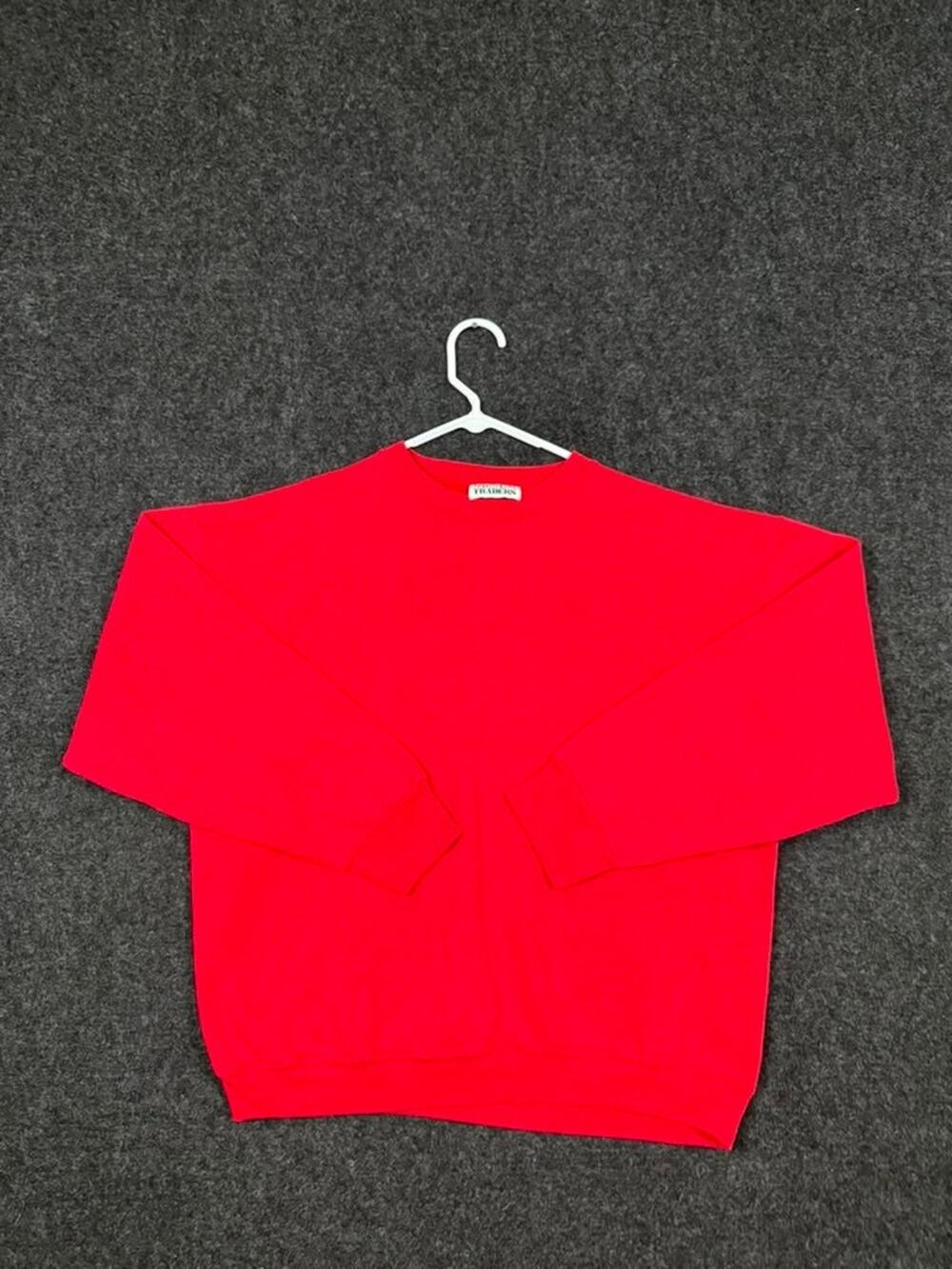 Vintage Northern Traders red crewneck sweatshirt USA men XL blank pullover